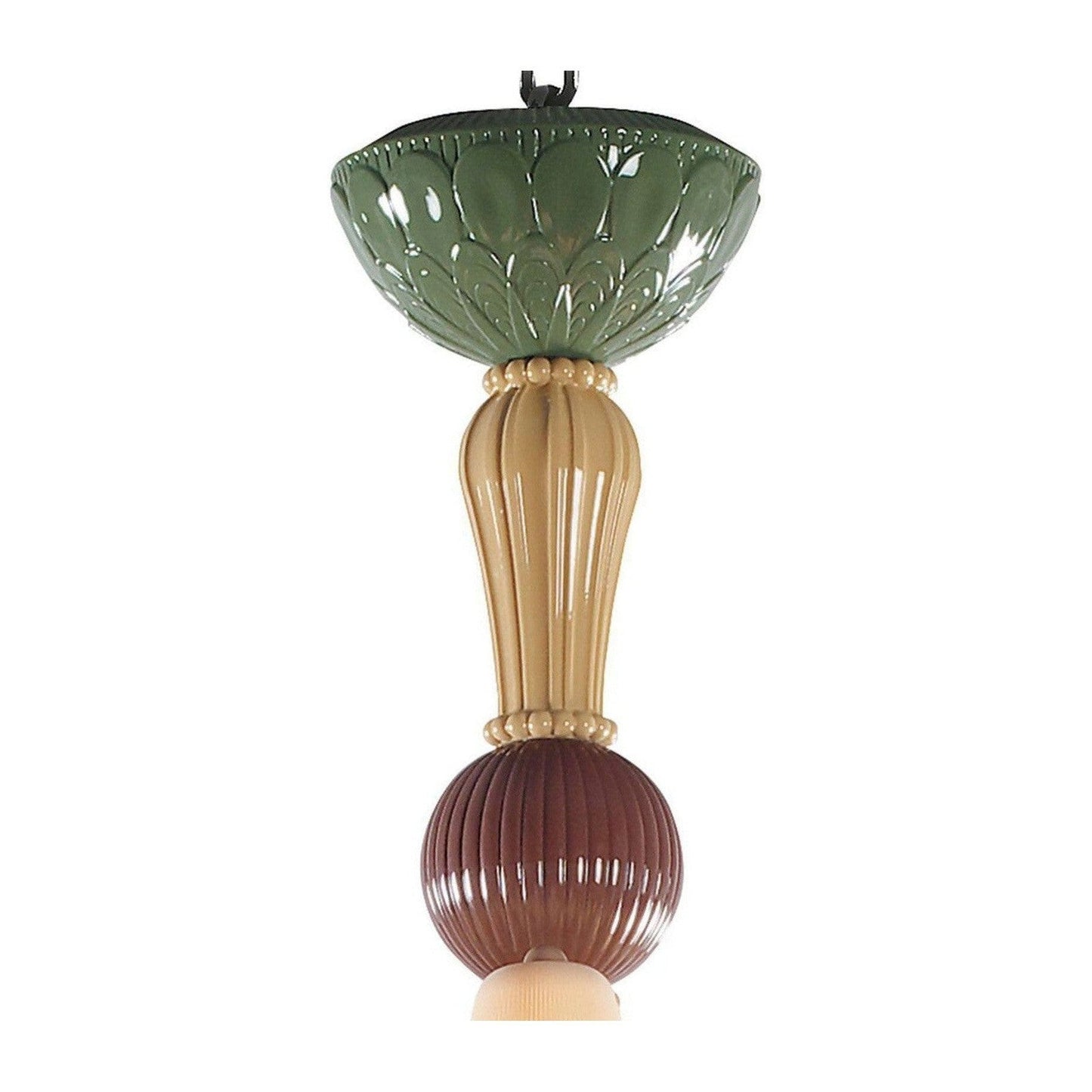 20-Light Porcelain Botanical Chandelier