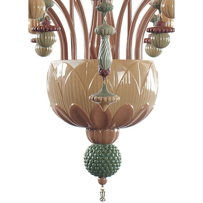 20-Light Porcelain Botanical Chandelier