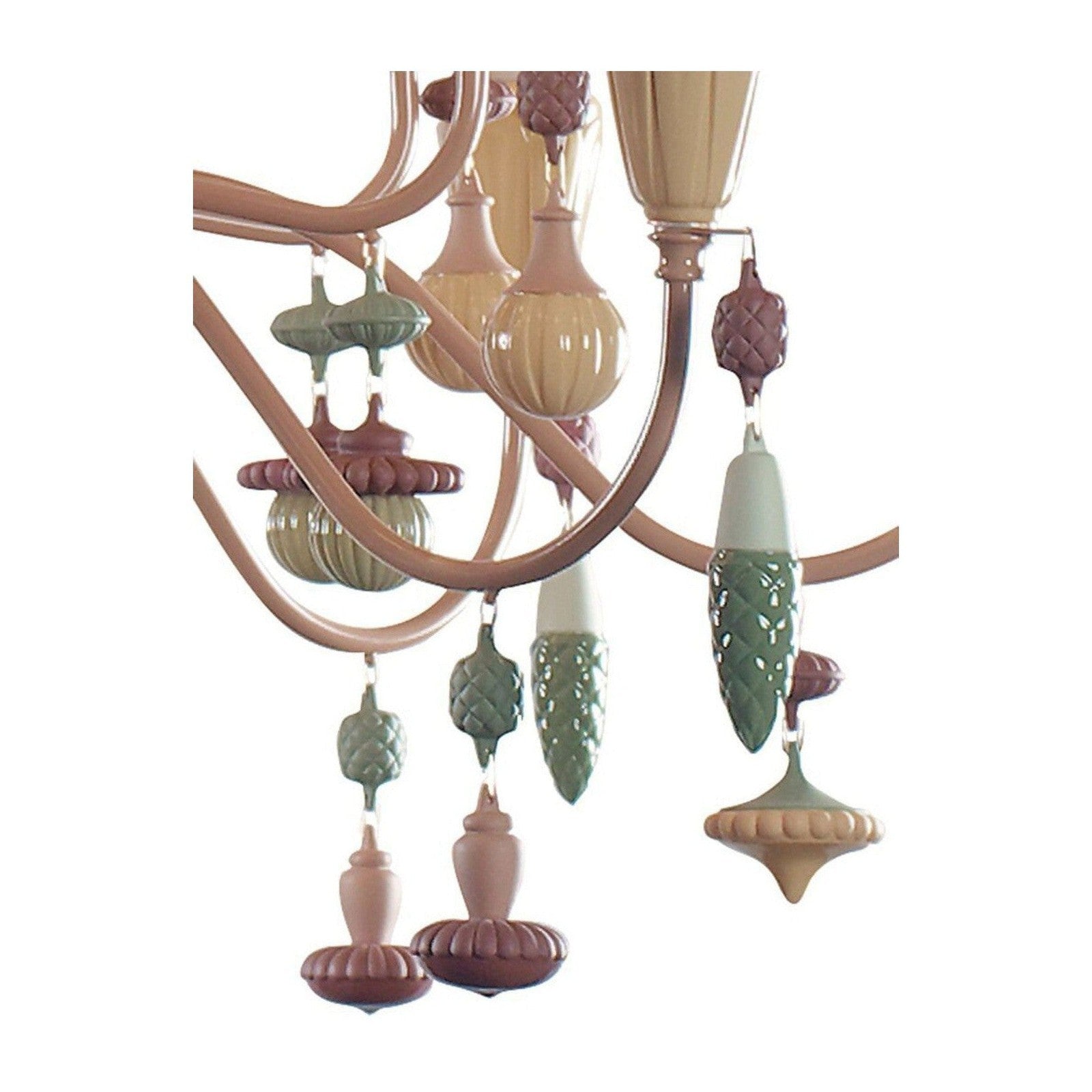 20-Light Porcelain Botanical Chandelier