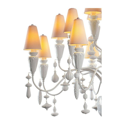 20-Light Porcelain Botanical Chandelier