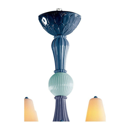 20-Light Porcelain Botanical Chandelier