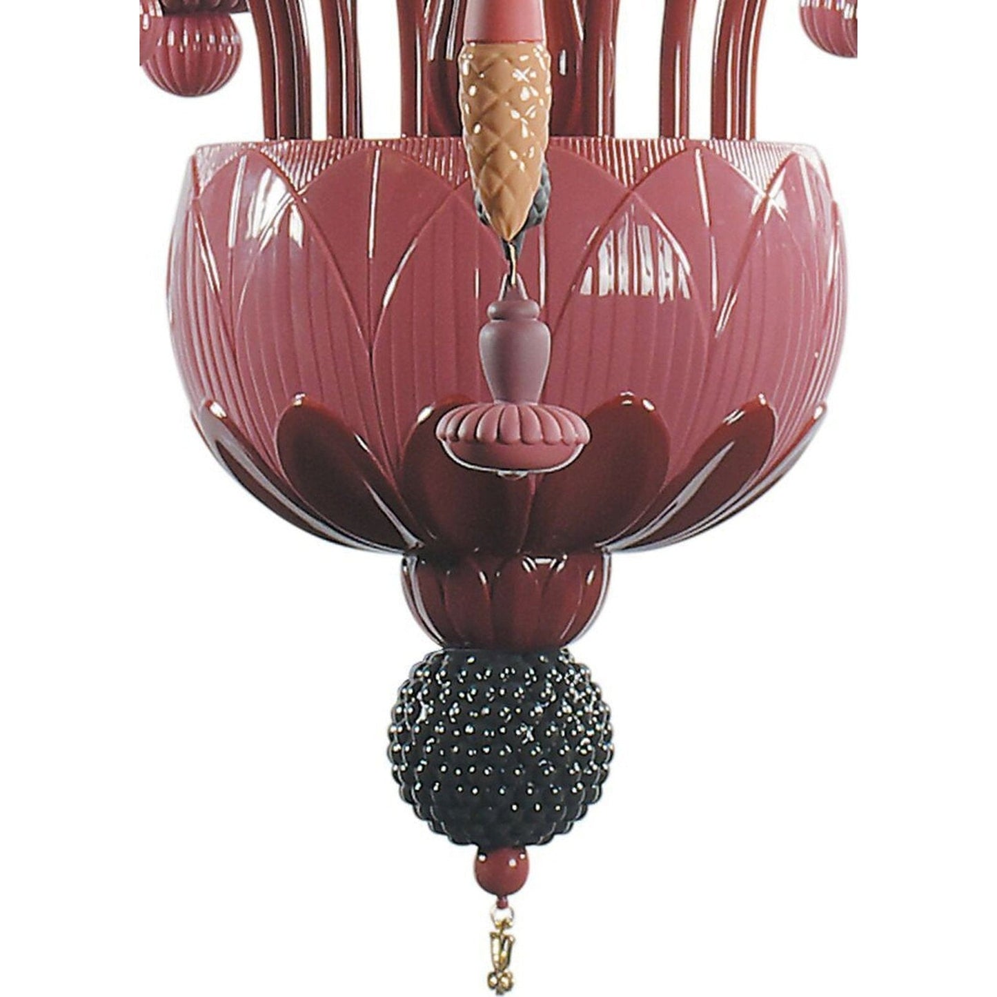 20-Light Porcelain Botanical Chandelier