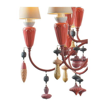 20-Light Porcelain Botanical Chandelier