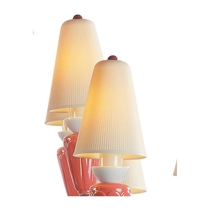 20-Light Porcelain Botanical Chandelier