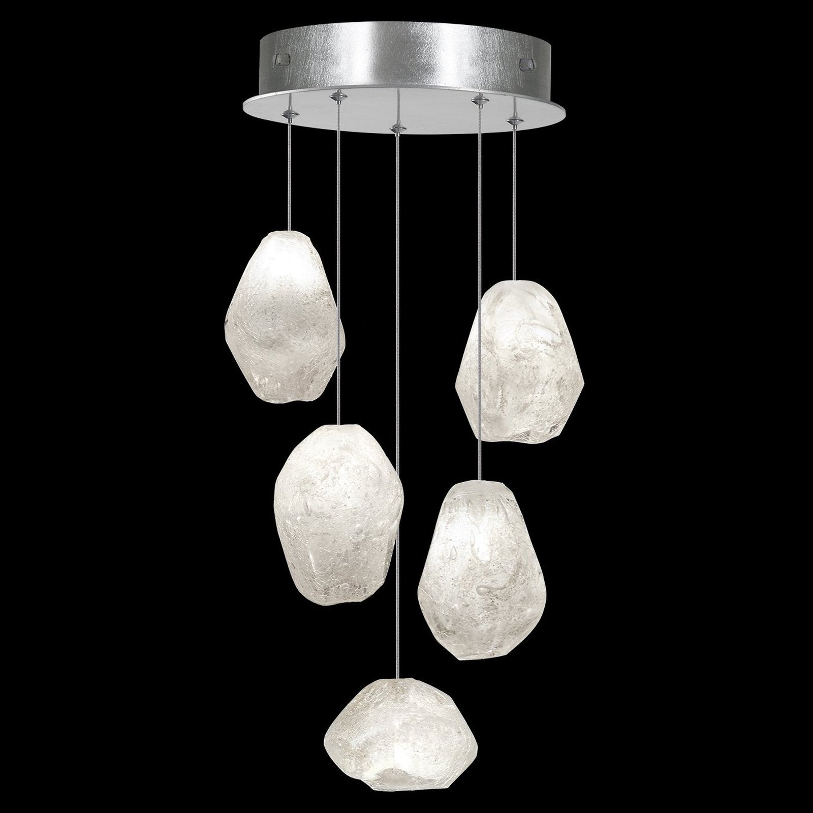 Clear Quartz Glass Drop Pendant Light