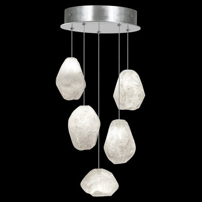 Clear Quartz Glass Drop Pendant Light