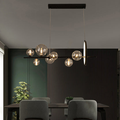 Modern Glass Bubble Ball Chandelier / White Light / Small Size