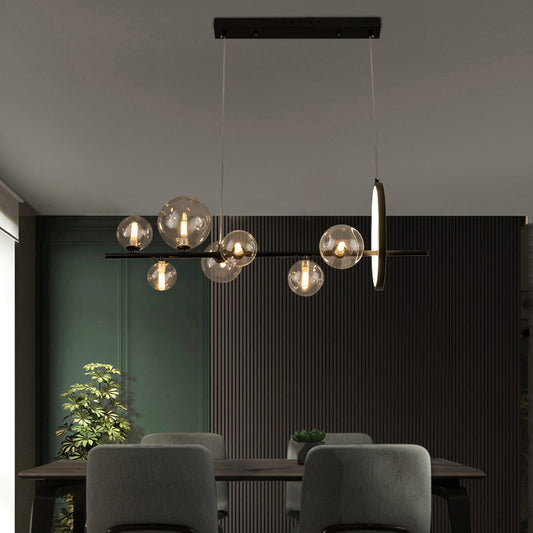 Modern Glass Bubble Ball Chandelier / White Light / Small Size
