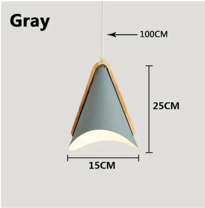 Nordic Single-Head Iron Pendant Light / White / Single Head