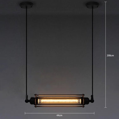 Retro Single-Light Iron Cage Pendant Light / 5W  LED / Single Head