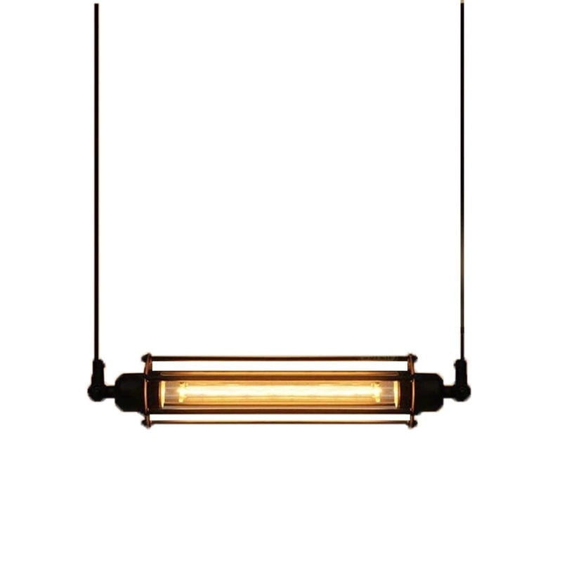 Retro Single-Light Iron Cage Pendant Light / 4W LED / Single Head