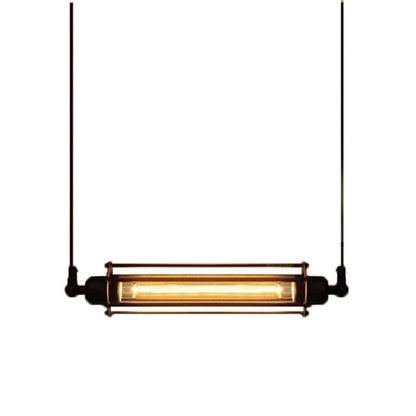 Retro Single-Light Iron Cage Pendant Light / 4W LED / Single Head
